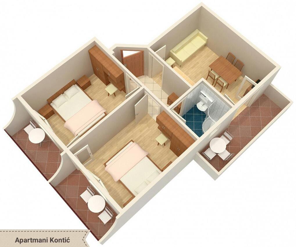 Apartmani Kontic Baška Voda Zewnętrze zdjęcie